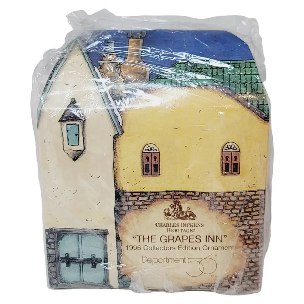 Dept. 56 Charles Dickens Heritage The Grapes Inn Christmas Ornament 1996‎ NEW